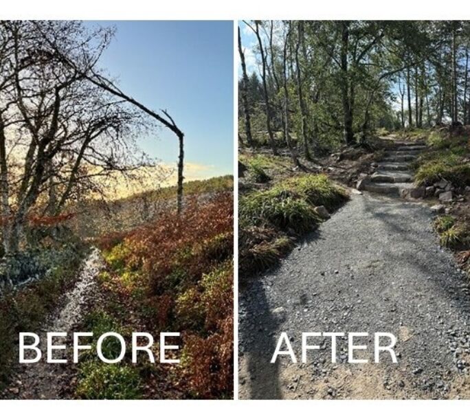 Turnpike before & after
