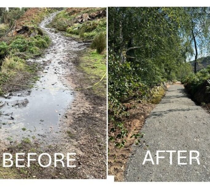 Turnpike before & after 2
