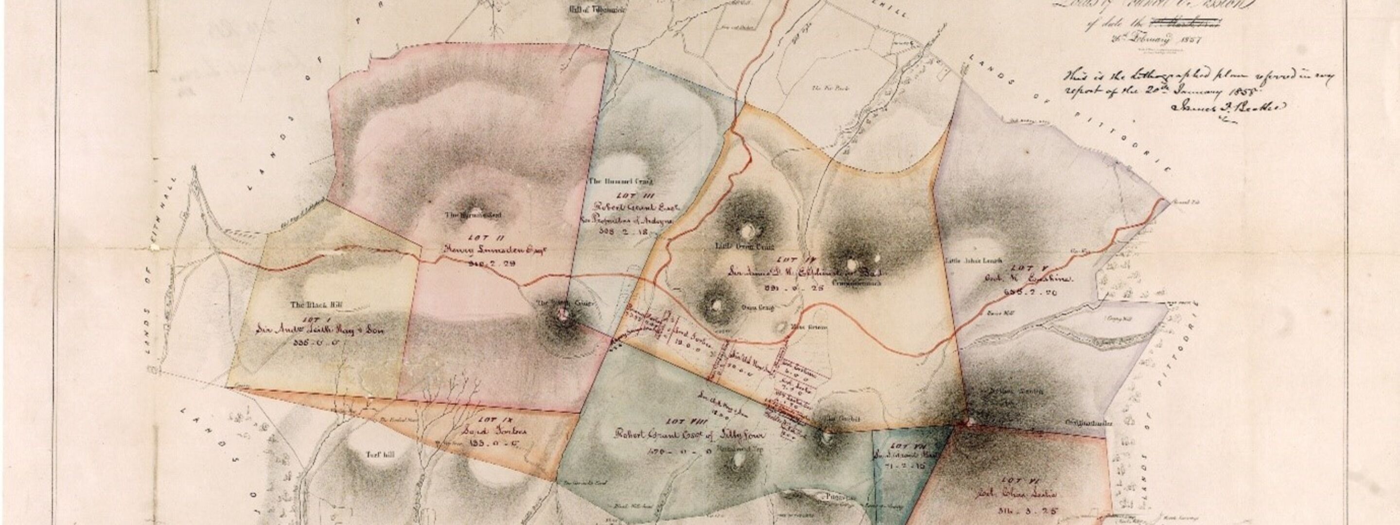 Colony and Division of the Commonty Map
