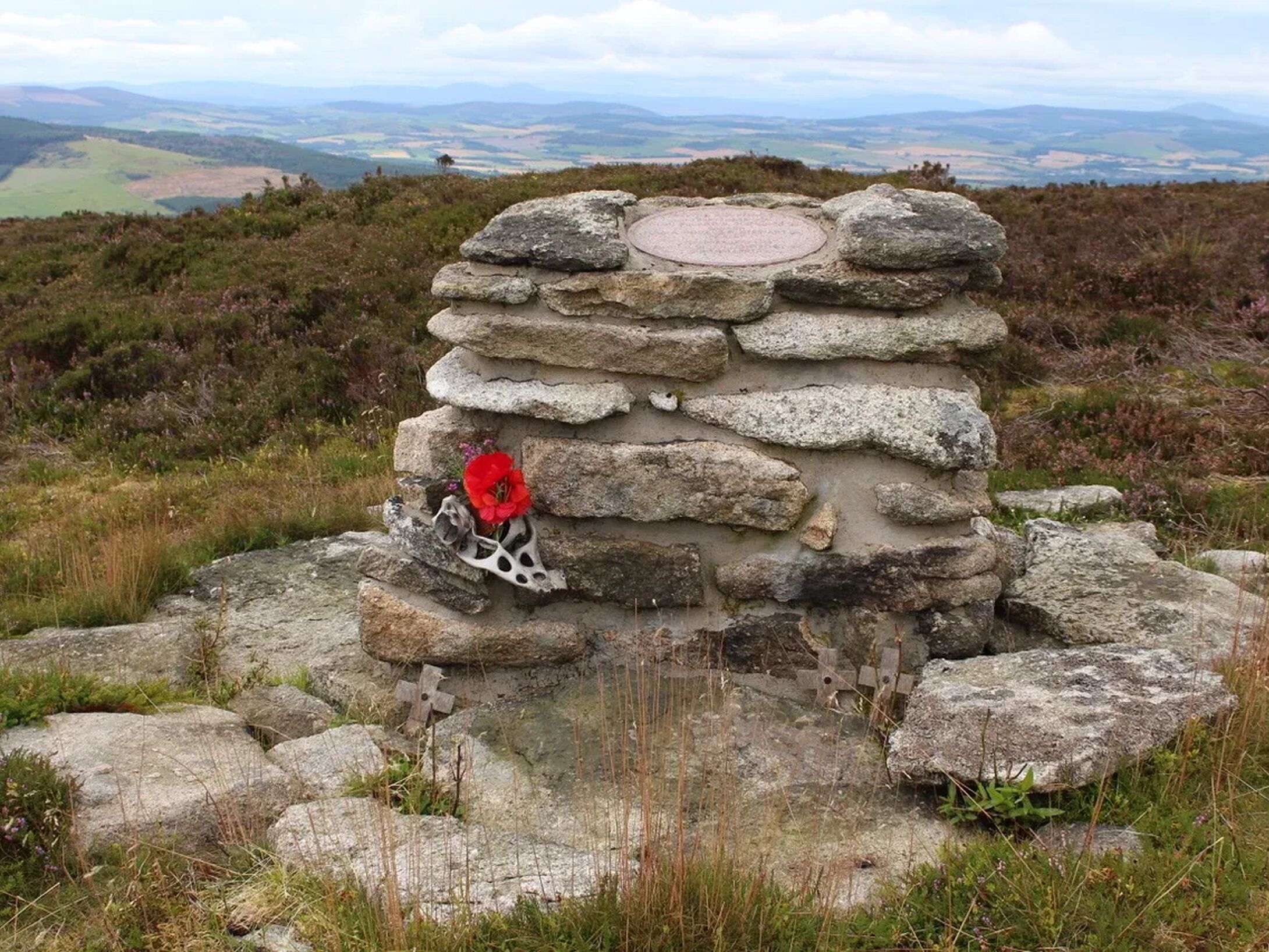 Memorial cairn